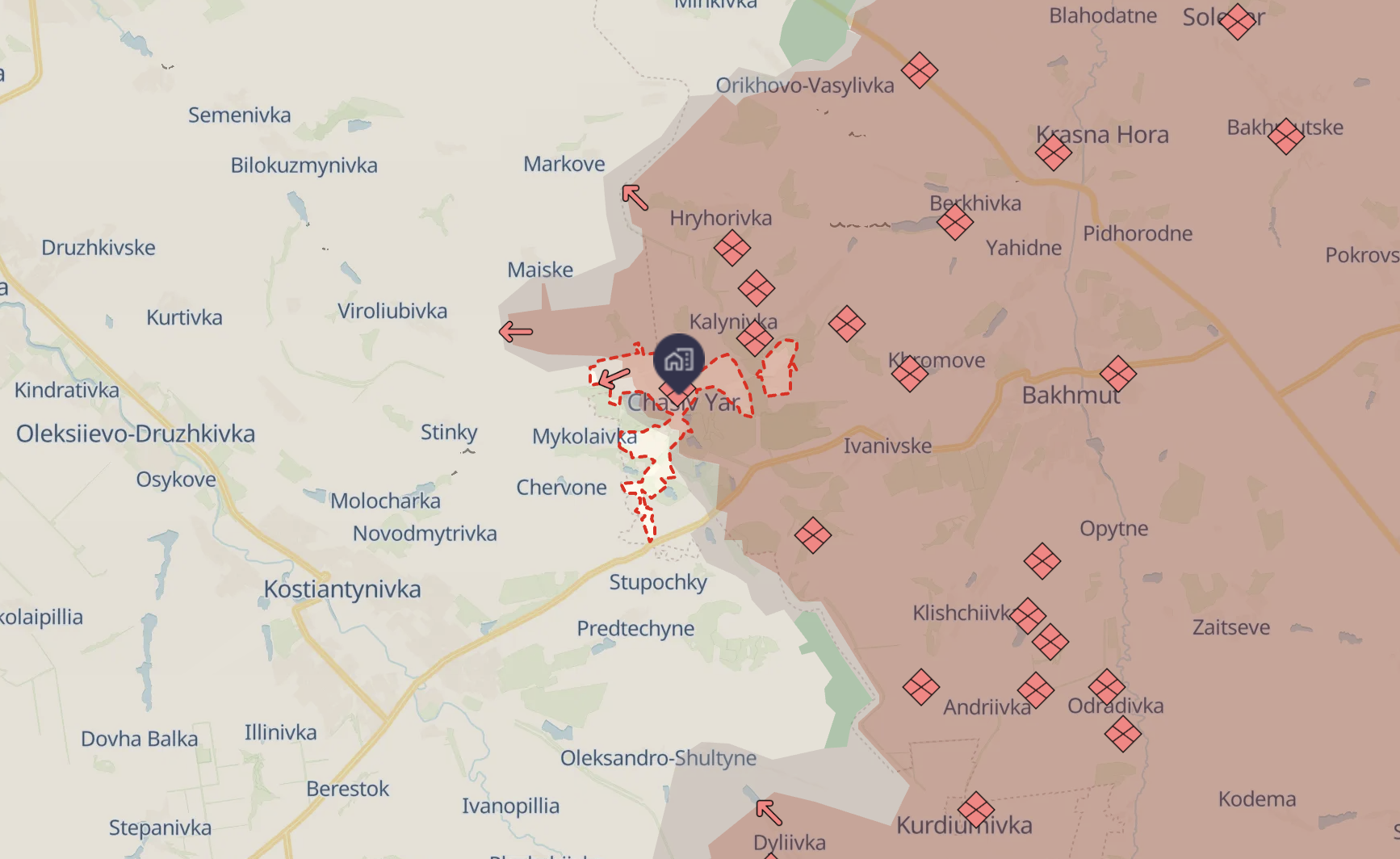 Russians fail to capture Chasiv Yar completely - Ukrainian Armed Forces